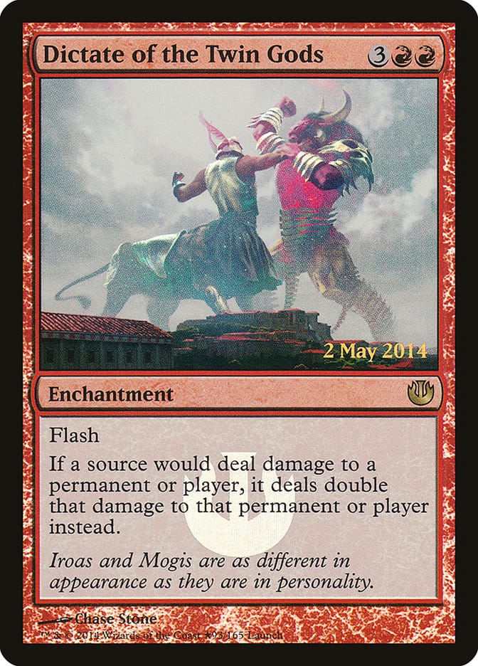 Dictate of the Twin Gods (Launch) [Journey into Nyx Promos] Magic: The Gathering
