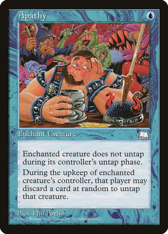 Apathy [Weatherlight] Magic: The Gathering
