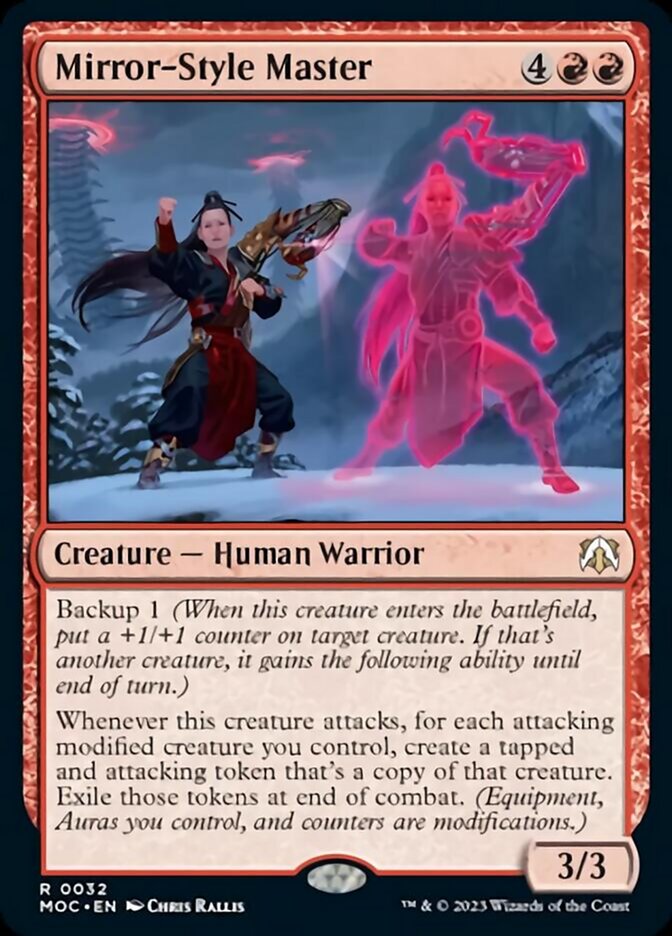 Mirror-Style Master [March of the Machine Commander] Magic: The Gathering
