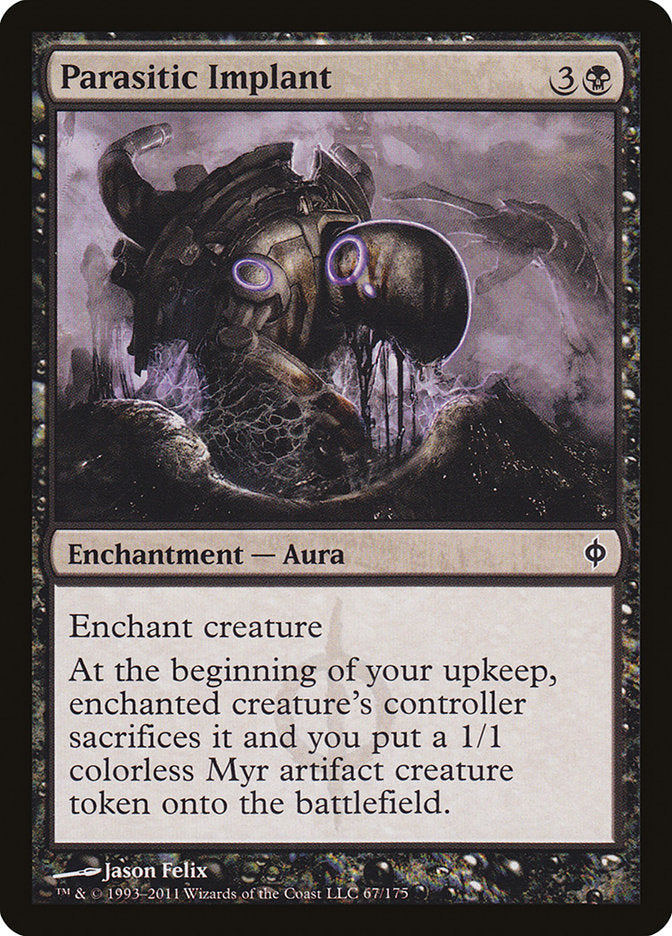 Parasitic Implant [New Phyrexia] Magic: The Gathering