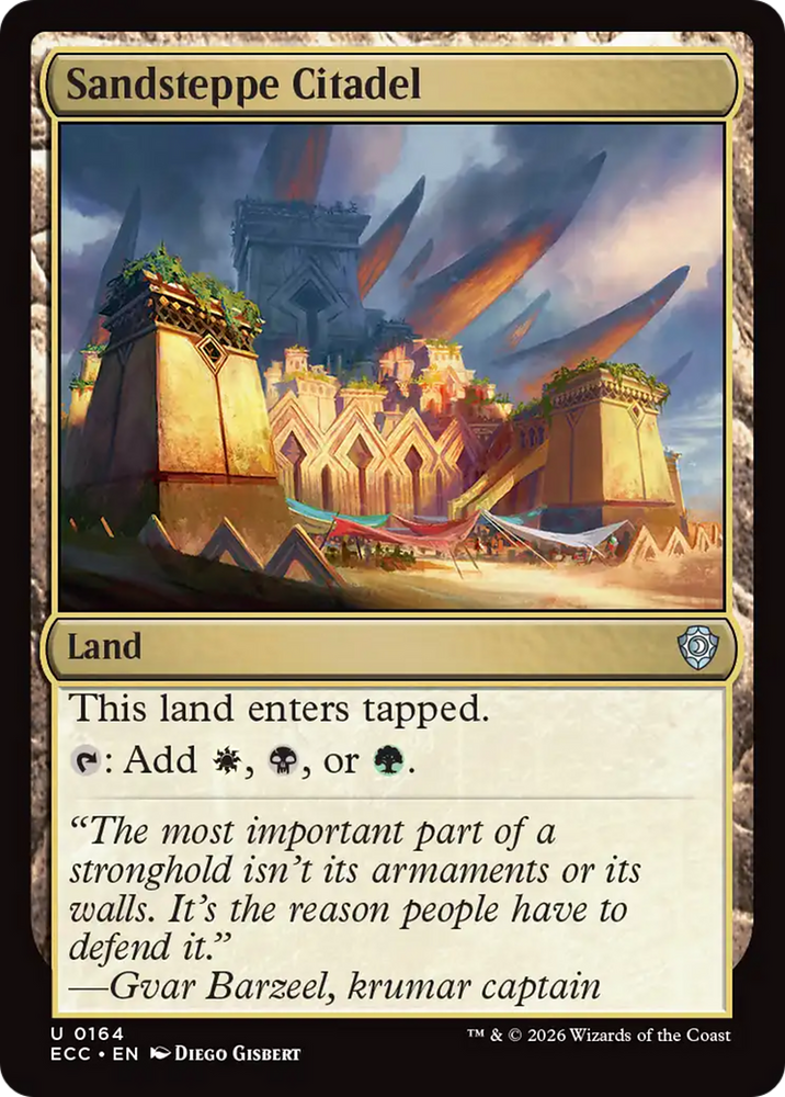 Sandsteppe Citadel [Lorwyn Eclipsed Commander] Magic: The Gathering