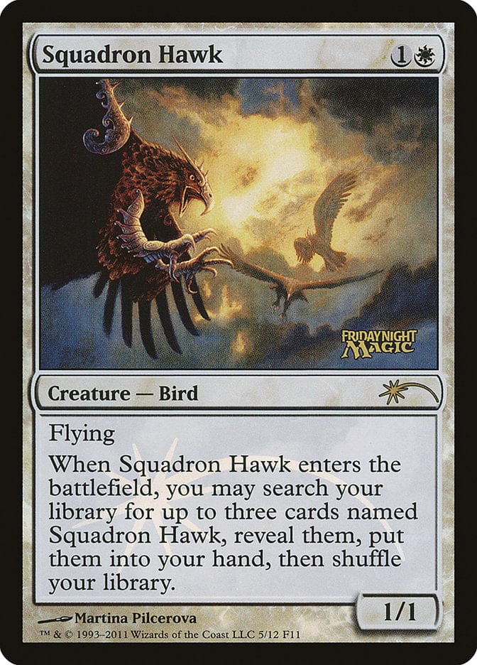 Squadron Hawk [Friday Night Magic 2011] Magic: The Gathering