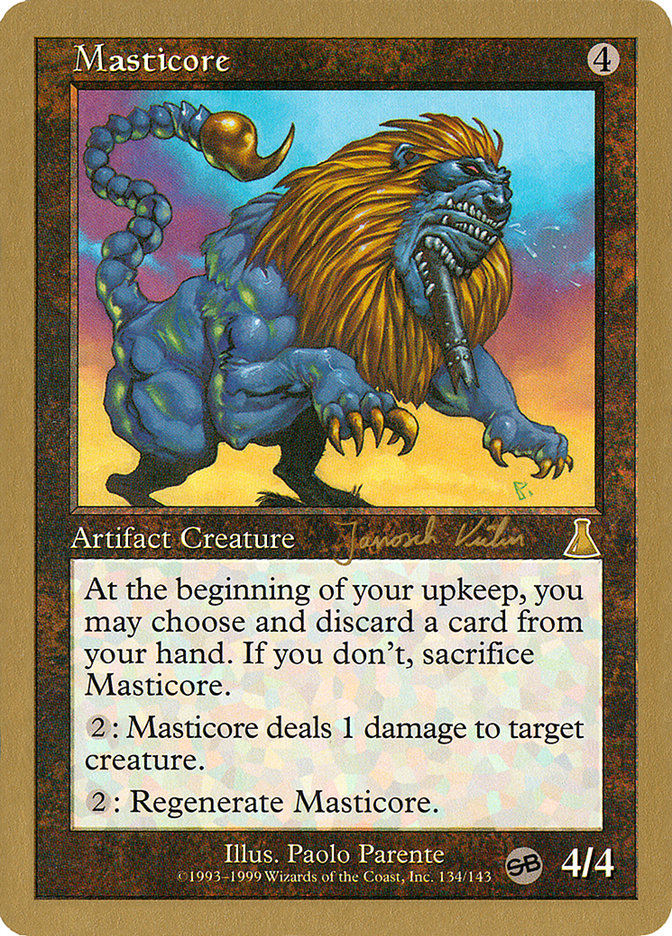 Masticore (Janosch Kuhn) (SB) [World Championship Decks 2000] Magic: The Gathering