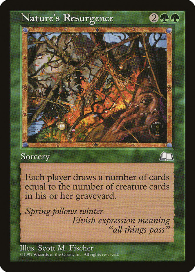 Nature's Resurgence [Weatherlight] Magic: The Gathering