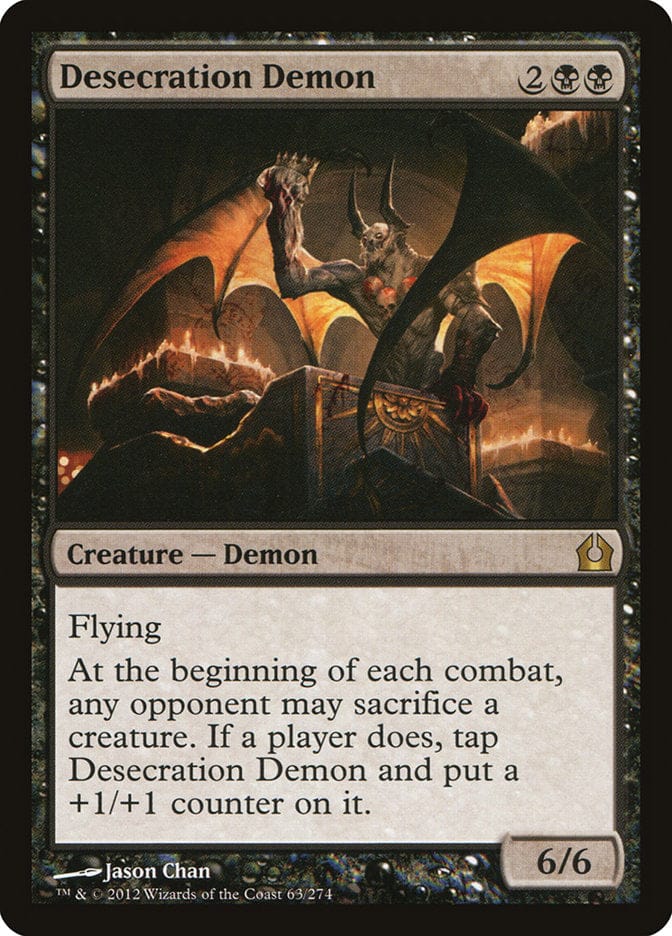 Desecration Demon [Return to Ravnica] Magic: The Gathering