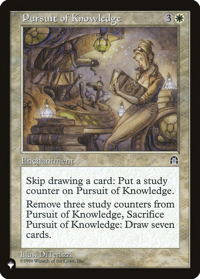 Pursuit of Knowledge [The List] Magic: The Gathering