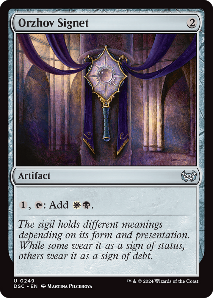 Orzhov Signet [Duskmourn: House of Horror Commander] Magic: The Gathering