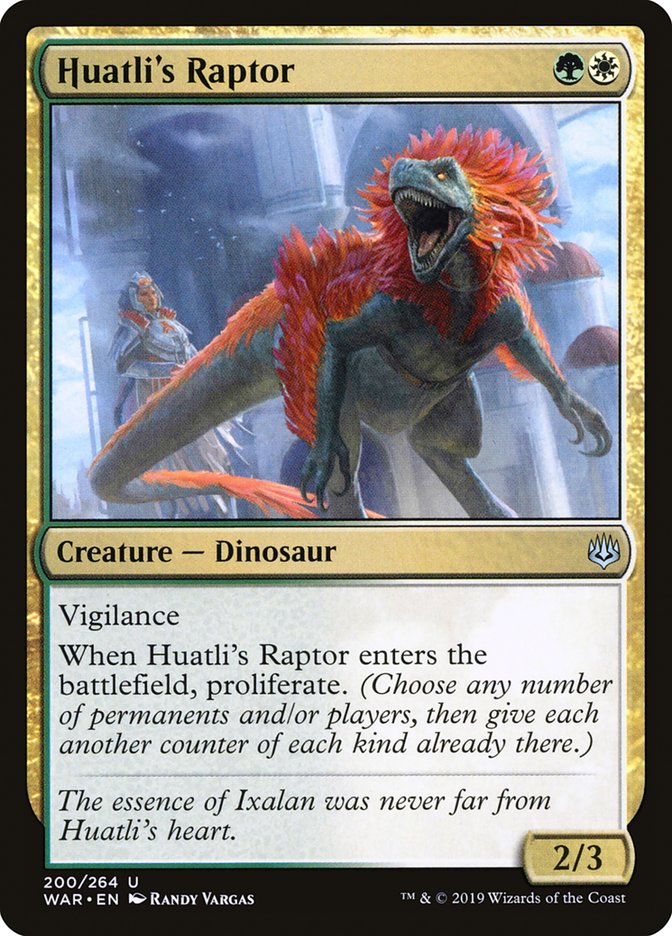 Huatli's Raptor [War of the Spark] Magic: The Gathering