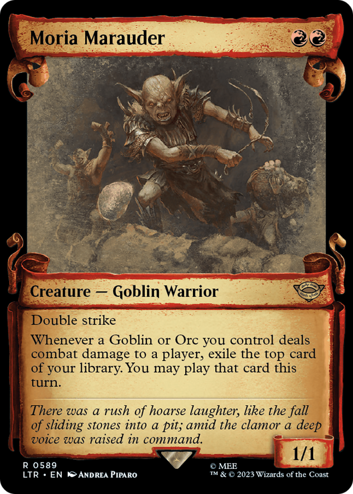 Moria Marauder [The Lord of the Rings: Tales of Middle-Earth Showcase Scrolls] Magic: The Gathering