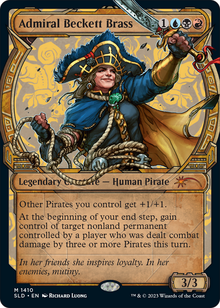 Admiral Beckett Brass (Rainbow Foil) [Secret Lair Drop Series] Magic: The Gathering