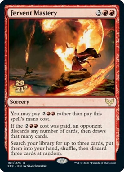 Fervent Mastery [Strixhaven: School of Mages Prerelease Promos] Magic: The Gathering