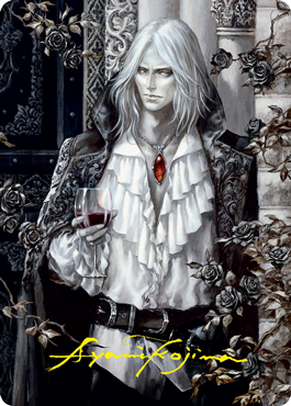 Sorin the Mirthless 2 Art Card (Gold-Stamped Signature) [Innistrad: Crimson Vow Art Series] Magic: The Gathering