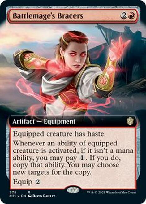 Battlemage's Bracers (Extended Art) [Commander 2021] Magic: The Gathering