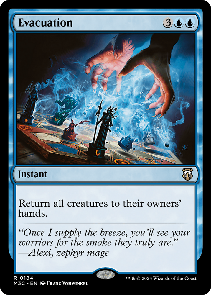 Evacuation (Ripple Foil) [Modern Horizons 3 Commander] Magic: The Gathering