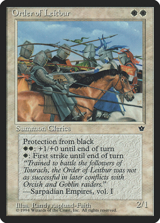 Order of Leitbur [Fallen Empires] Magic: The Gathering