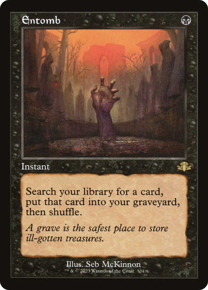 Entomb (Retro) [Dominaria Remastered] Magic: The Gathering