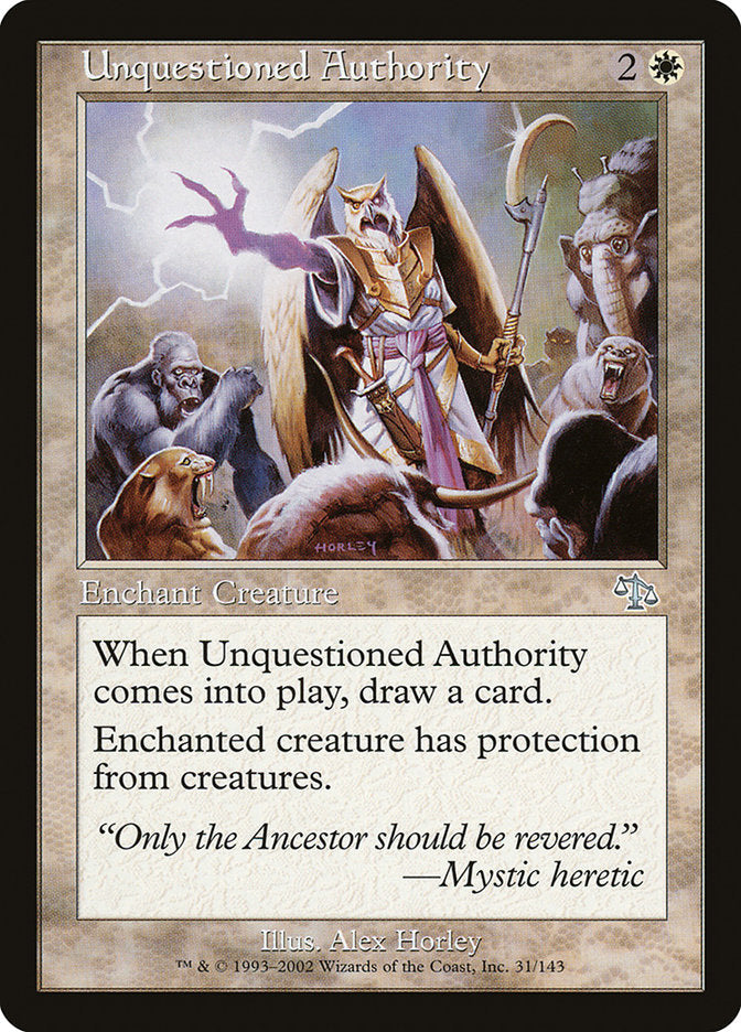 Unquestioned Authority [Judgment] Magic: The Gathering