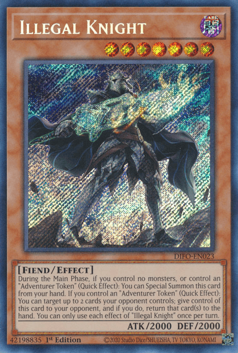 Illegal Knight [DIFO-EN023] Secret Rare - Yugioh Cards For Your TCG Needs!