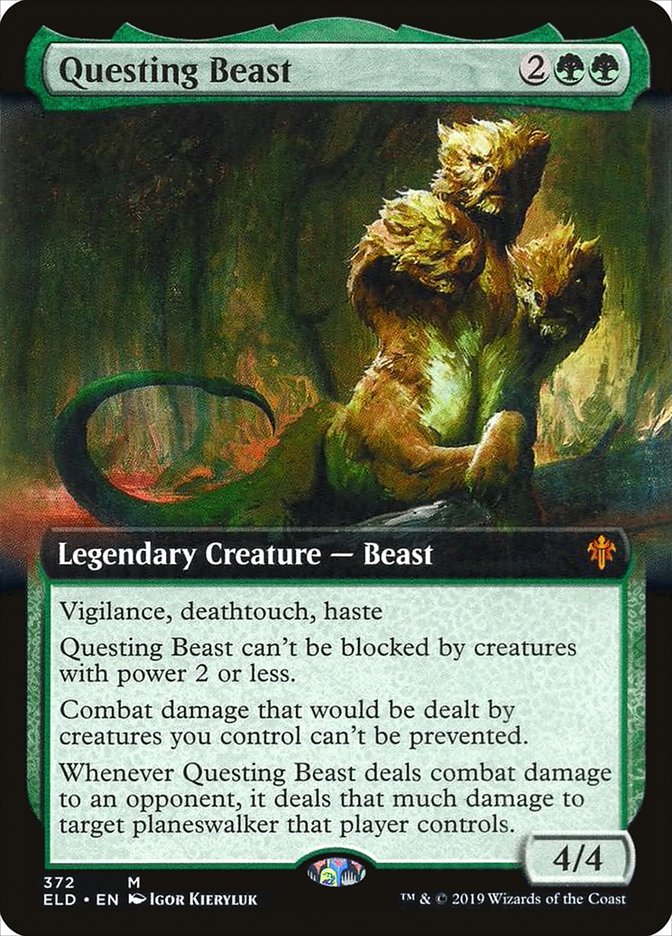 Questing Beast (Extended Art) [Throne of Eldraine] Magic: The Gathering