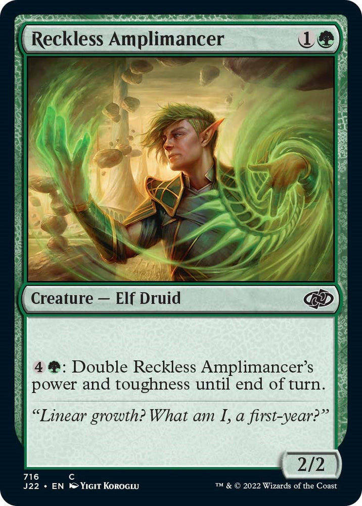 Reckless Amplimancer [Jumpstart 2022] Magic: The Gathering