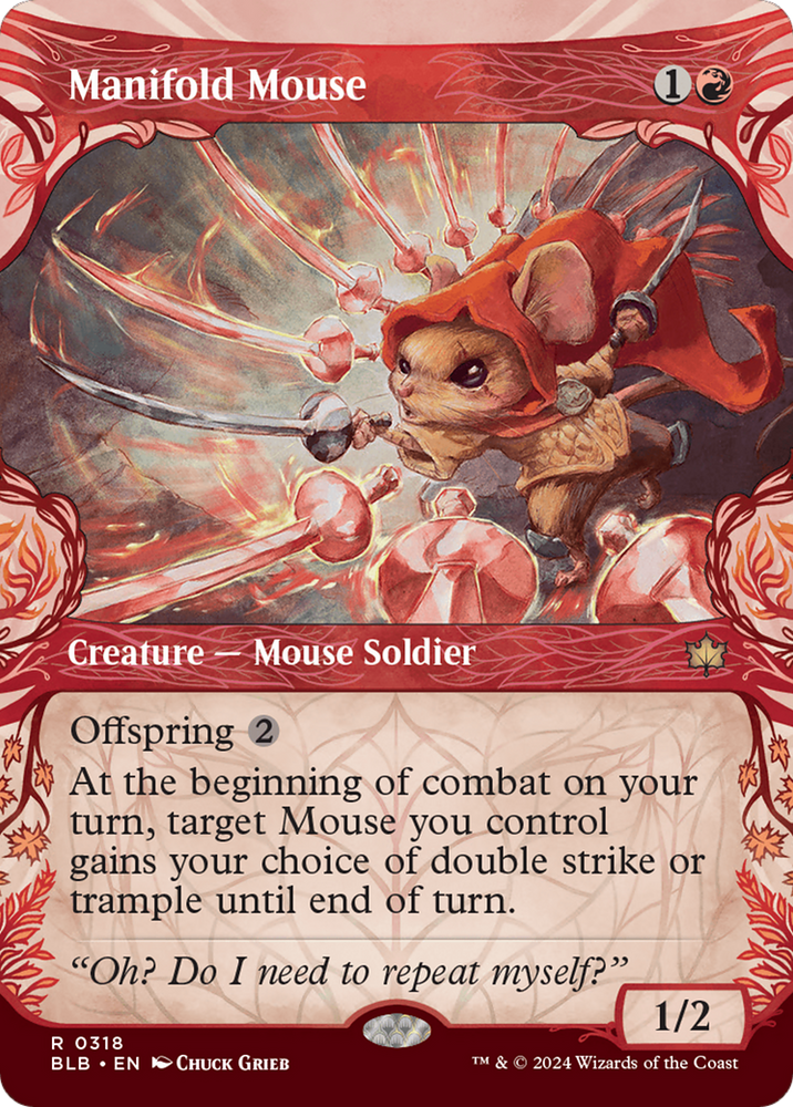 Manifold Mouse (Showcase) [Bloomburrow] Magic: The Gathering