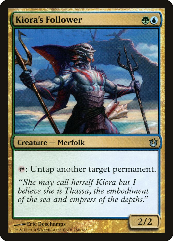 Kiora's Follower [Born of the Gods] Magic: The Gathering