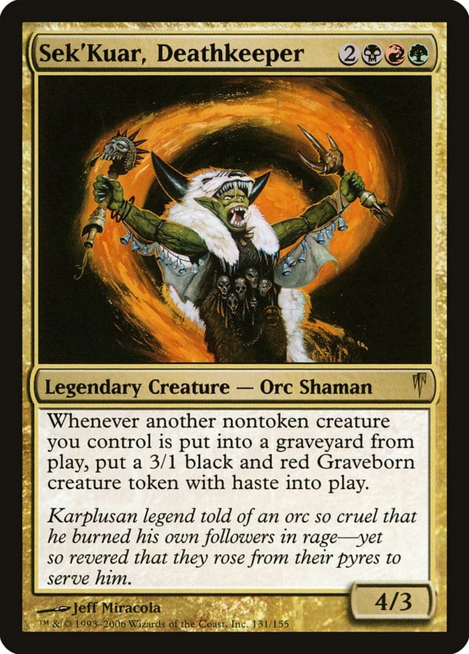 Sek'Kuar, Deathkeeper [Coldsnap] Magic: The Gathering