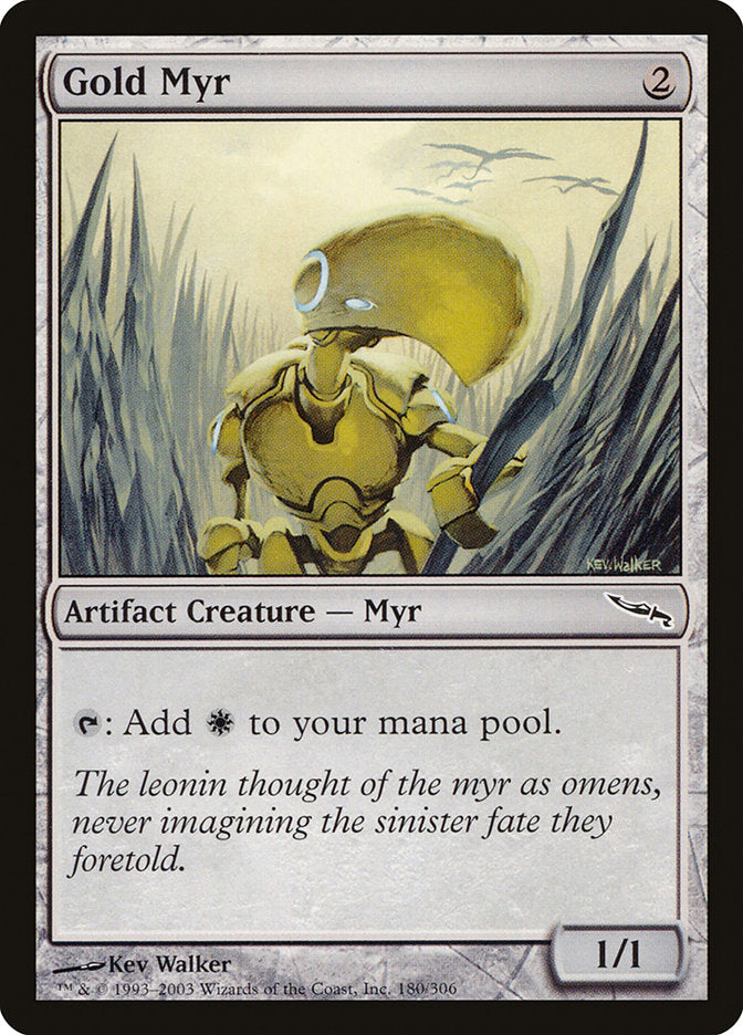 Gold Myr [Mirrodin] Magic: The Gathering