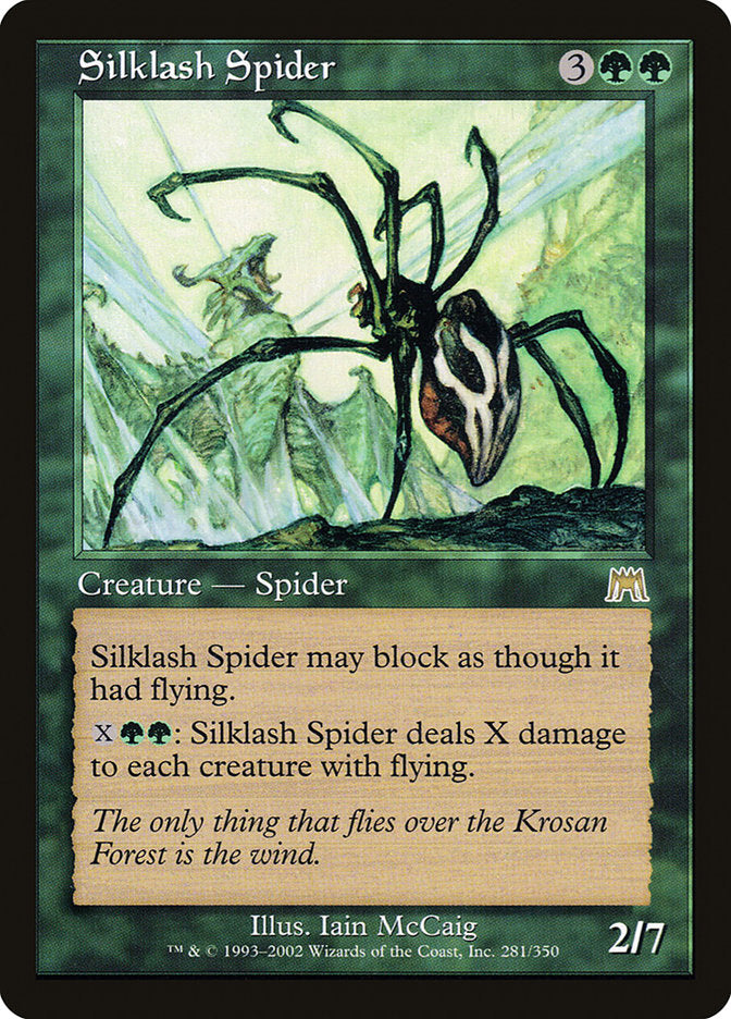 Silklash Spider [Onslaught] Magic: The Gathering