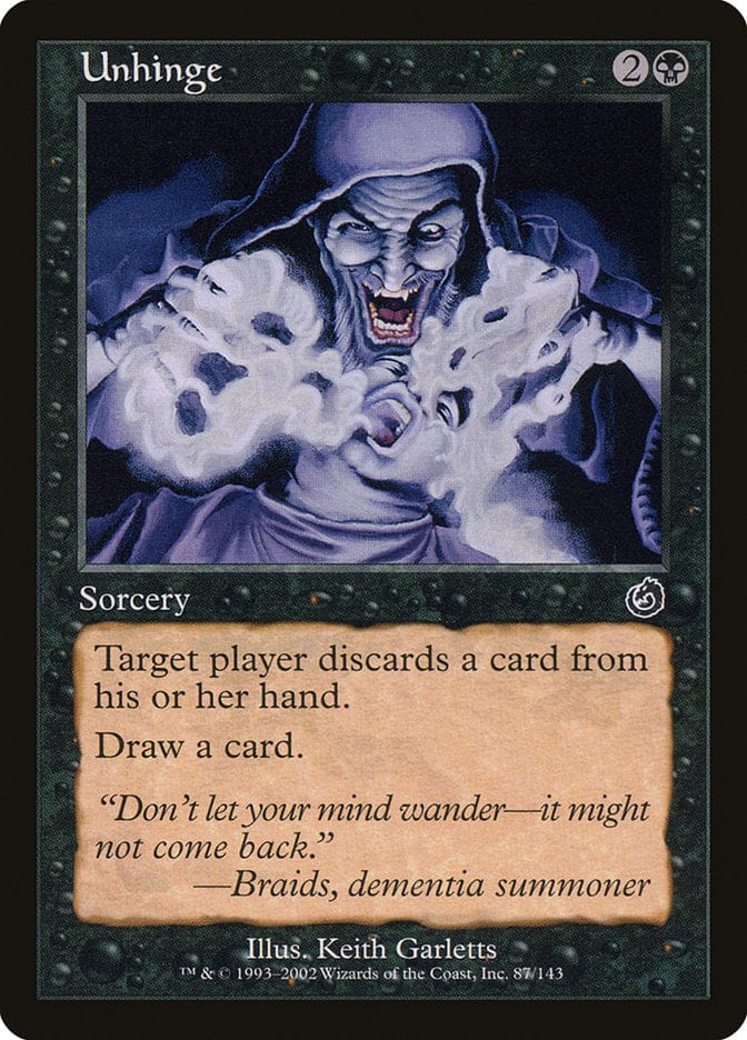 Unhinge [Torment] Magic: The Gathering