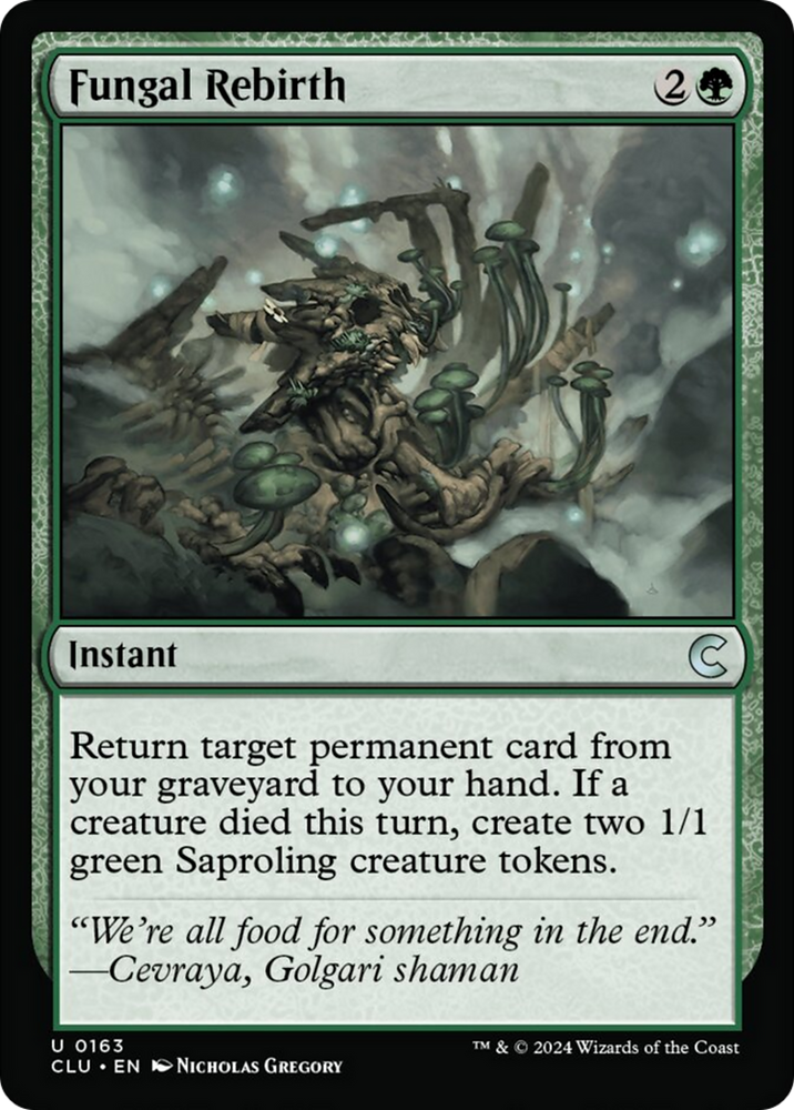Fungal Rebirth [Ravnica: Clue Edition] Magic: The Gathering