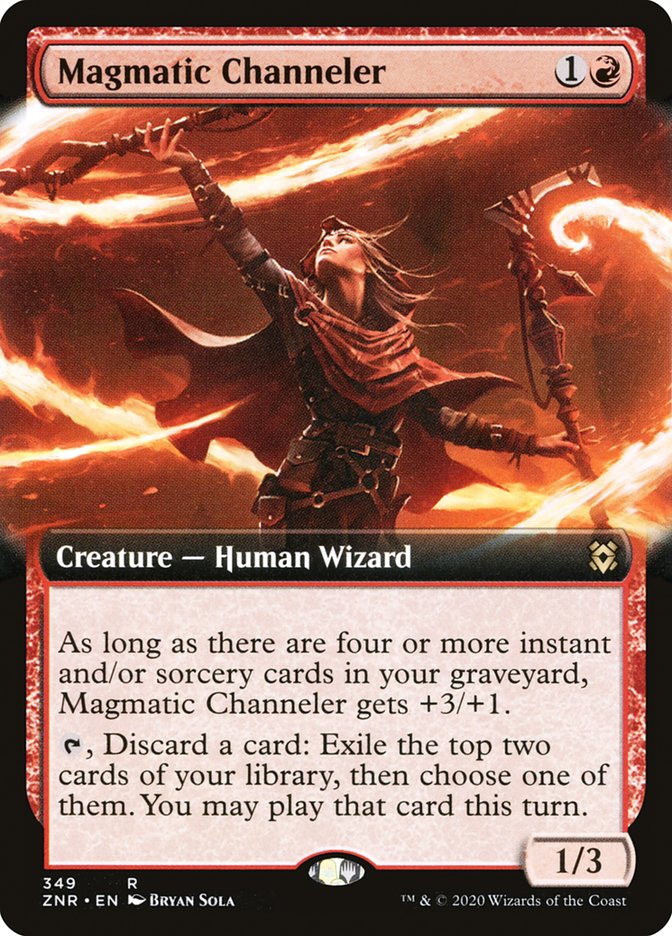 Magmatic Channeler (Extended Art) [Zendikar Rising] Magic: The Gathering