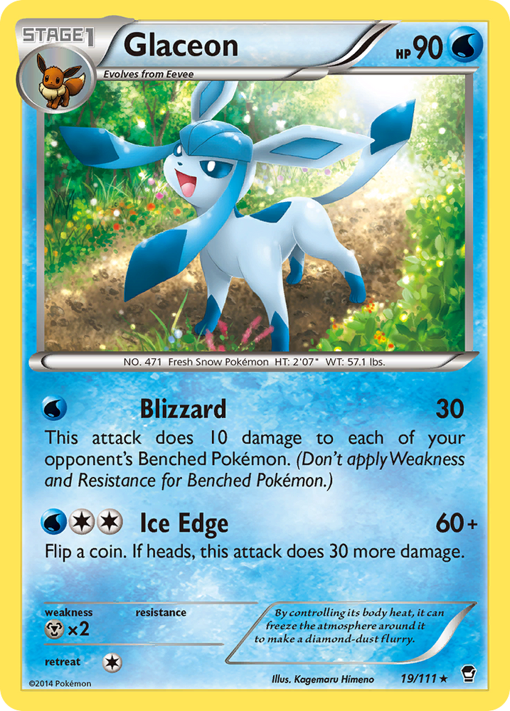Glaceon (19/111) [XY: Furious Fists] Pokémon
