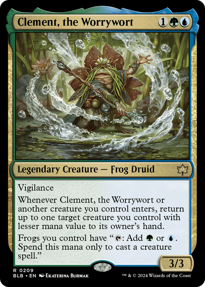 Clement, the Worrywort [Bloomburrow] Magic: The Gathering