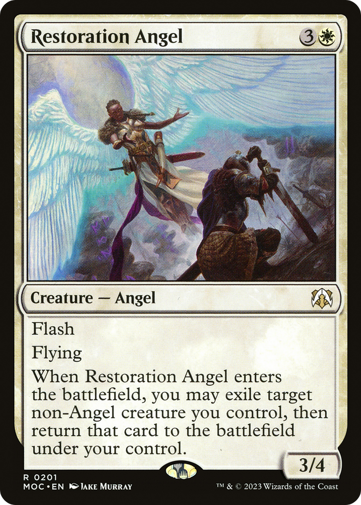 Restoration Angel [March of the Machine Commander] Magic: The Gathering