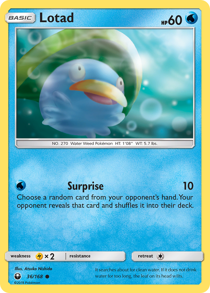 Lotad (36/168) [Sun & Moon: Celestial Storm] Pokémon