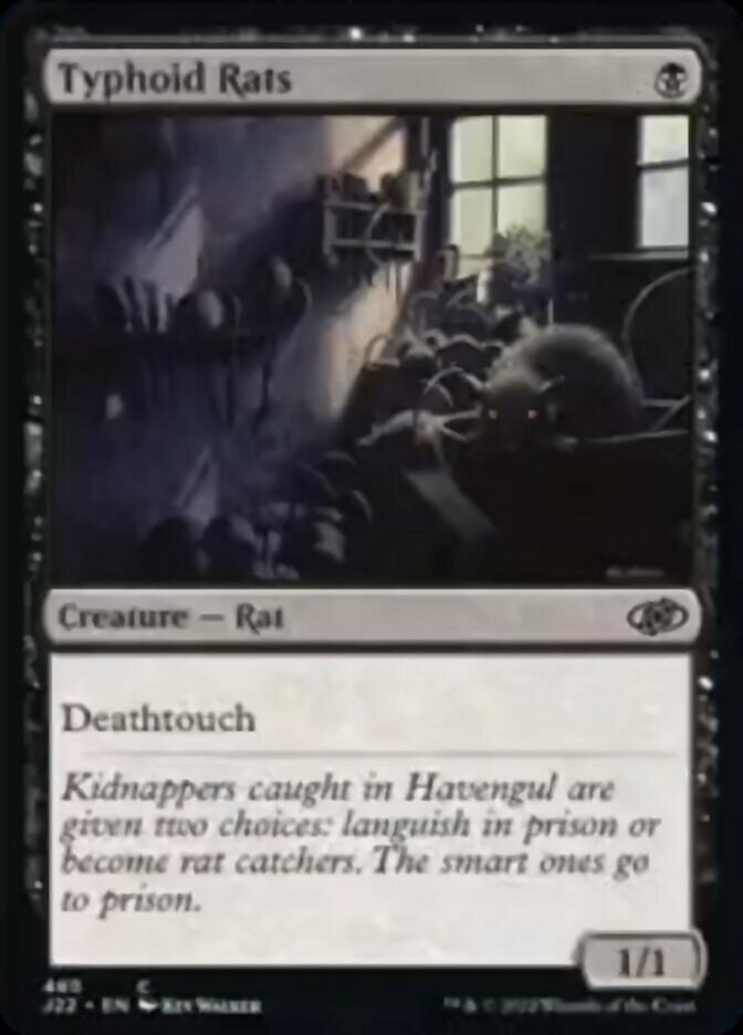 Typhoid Rats [Jumpstart 2022] Magic: The Gathering
