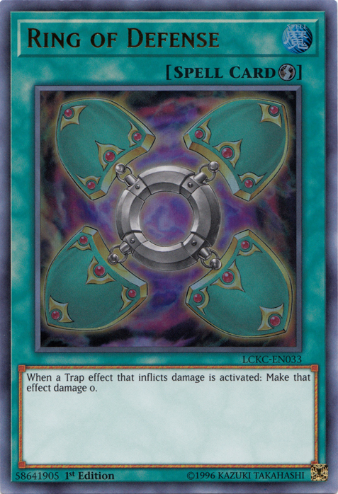 Ring of Defense [LCKC-EN033] Ultra Rare Yu-Gi-Oh!