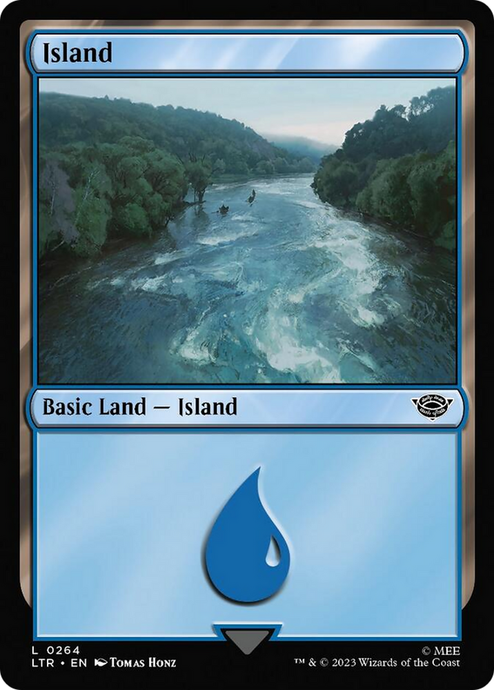 Island (264) [The Lord of the Rings: Tales of Middle-Earth] Magic: The Gathering