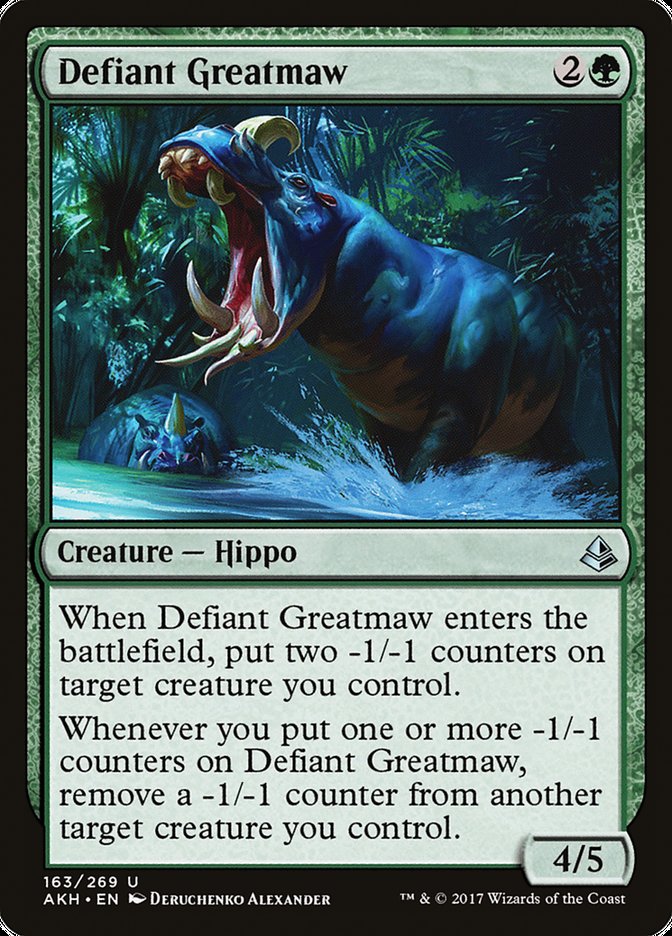 Defiant Greatmaw [Amonkhet] Magic: The Gathering