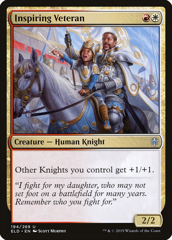 Inspiring Veteran [Throne of Eldraine] Magic: The Gathering