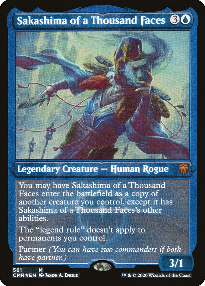 Sakashima of a Thousand Faces (Etched) [Commander Legends] Magic: The Gathering