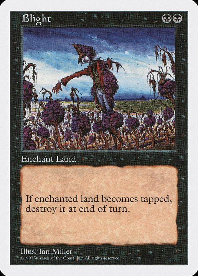Blight [Fifth Edition] Magic: The Gathering