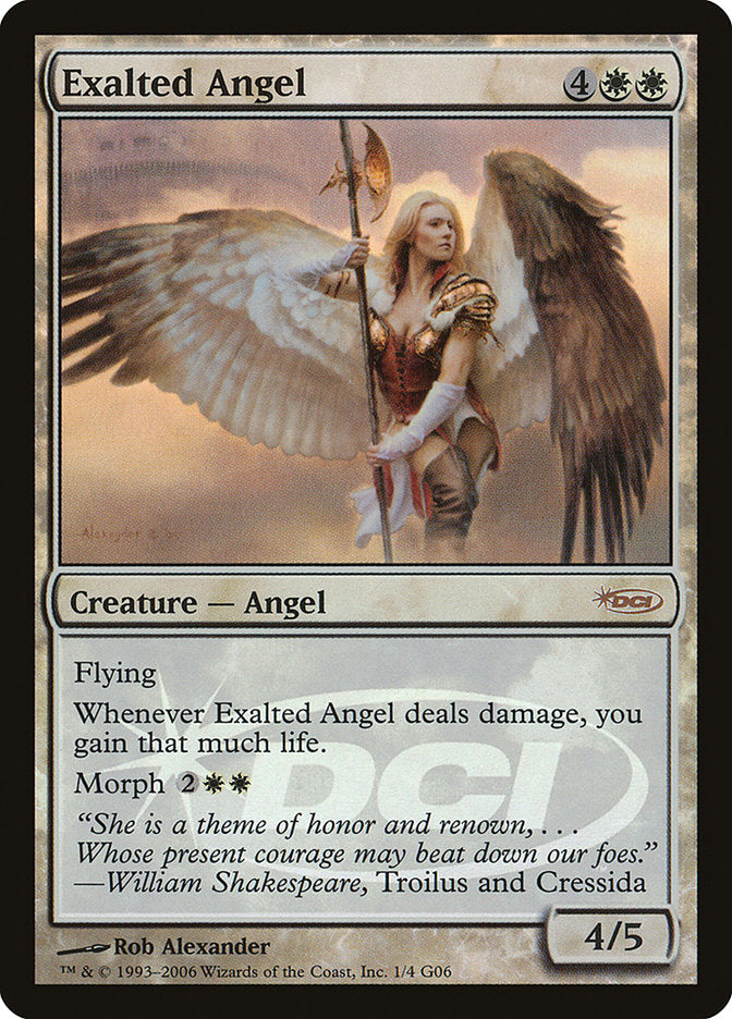 Exalted Angel [Judge Gift Cards 2006] Magic: The Gathering