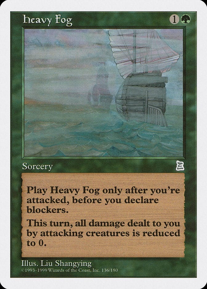 Heavy Fog [Portal Three Kingdoms] Magic: The Gathering