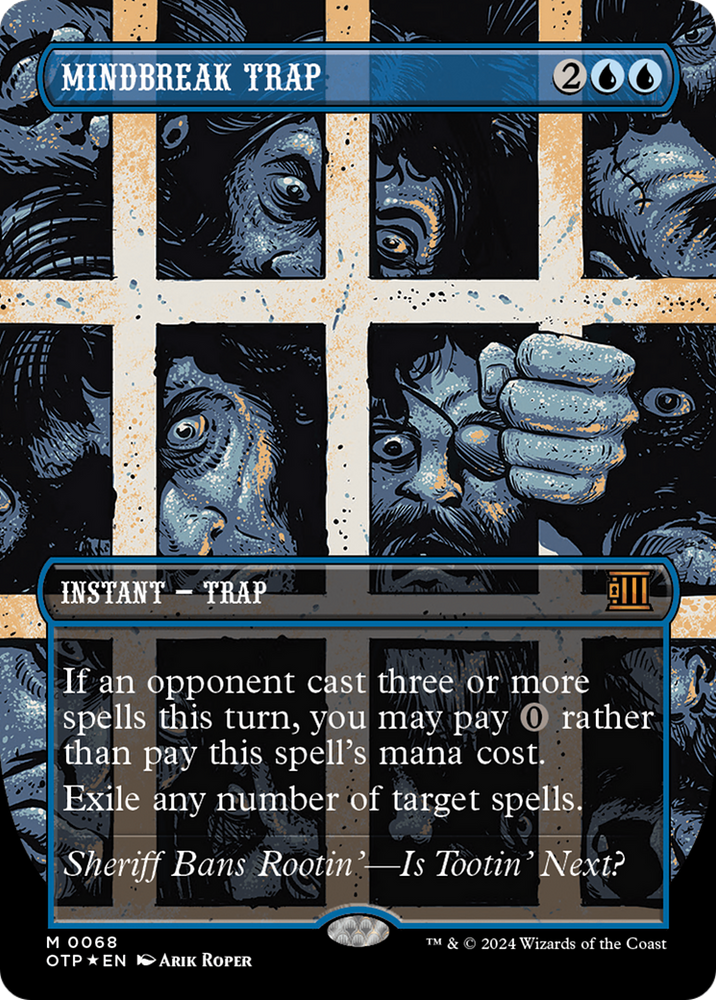 Mindbreak Trap (Textured Foil) [Outlaws of Thunder Junction: Breaking News] Magic: The Gathering