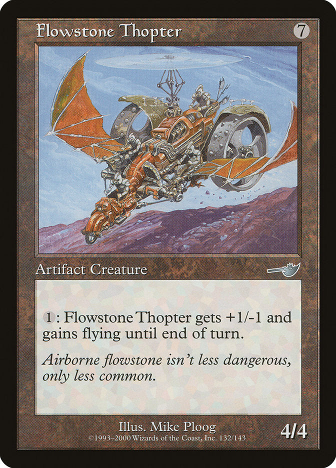 Flowstone Thopter [Nemesis] Magic: The Gathering