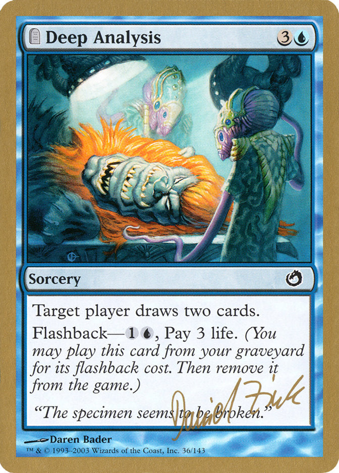 Deep Analysis (Daniel Zink) [World Championship Decks 2003] Magic: The Gathering