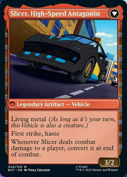 Slicer, Hired Muscle // Slicer, High-Speed Antagonist [Transformers] Magic: The Gathering