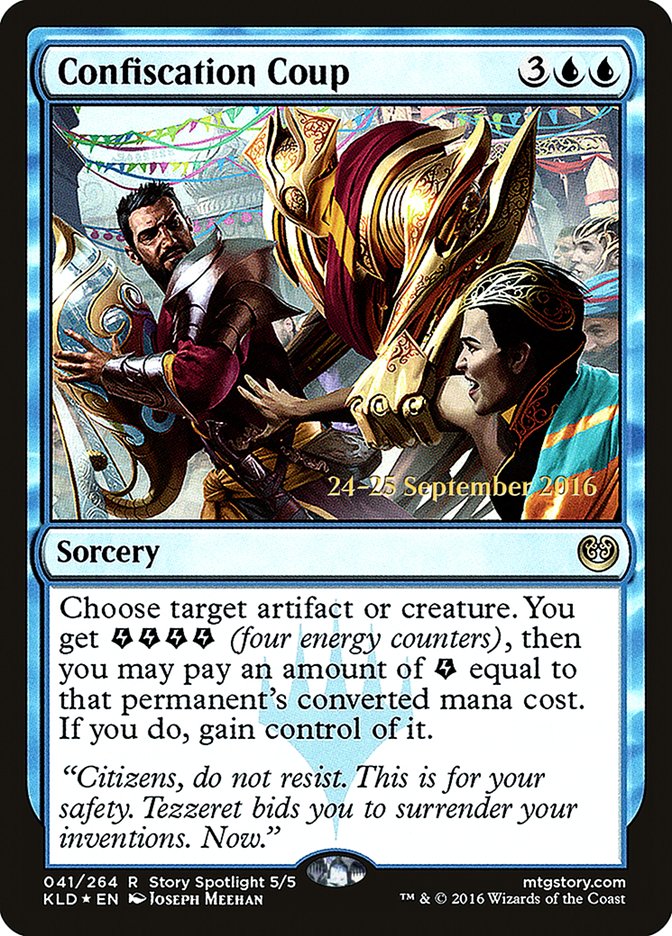 Confiscation Coup [Kaladesh Prerelease Promos] Magic: The Gathering